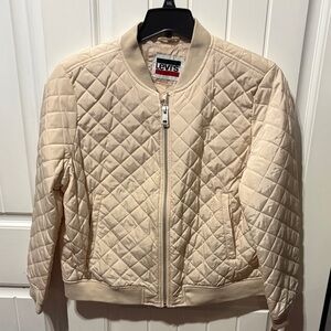 Levi's Women's Light Tan Quilted Bomber Jacket